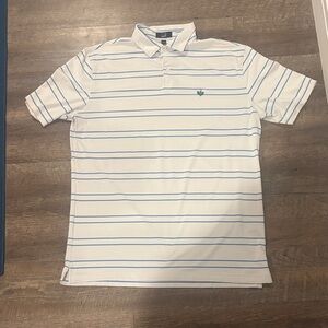 Dunhill Polo with Blue Stripes